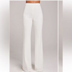 NADINE MERABI White Flare Pants